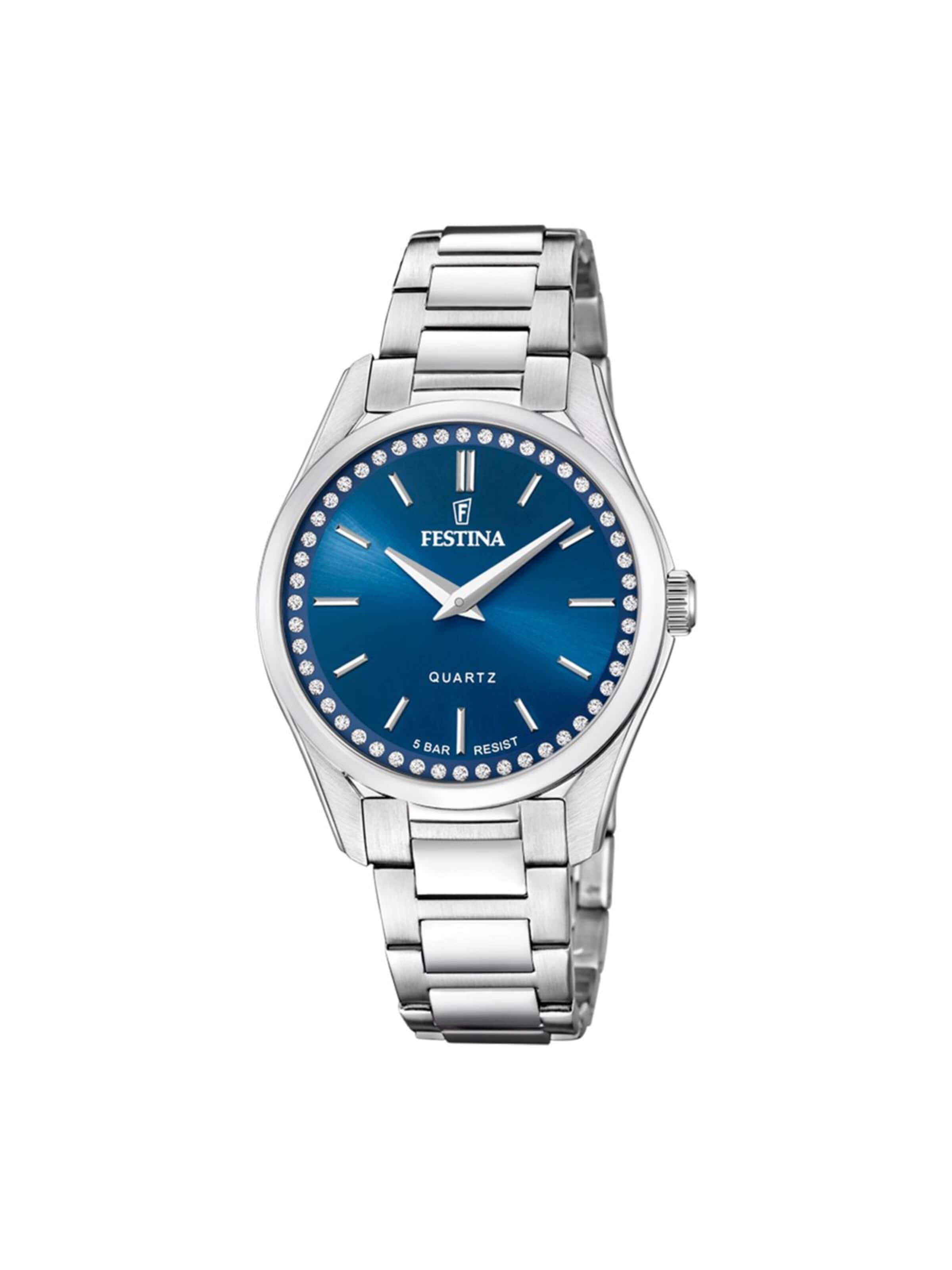 Montre à affichage analogique 'Mademoiselle' FESTINA en bleu : devant