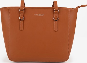 Sac bandoulière 'T0017' Vivisence en marron : devant