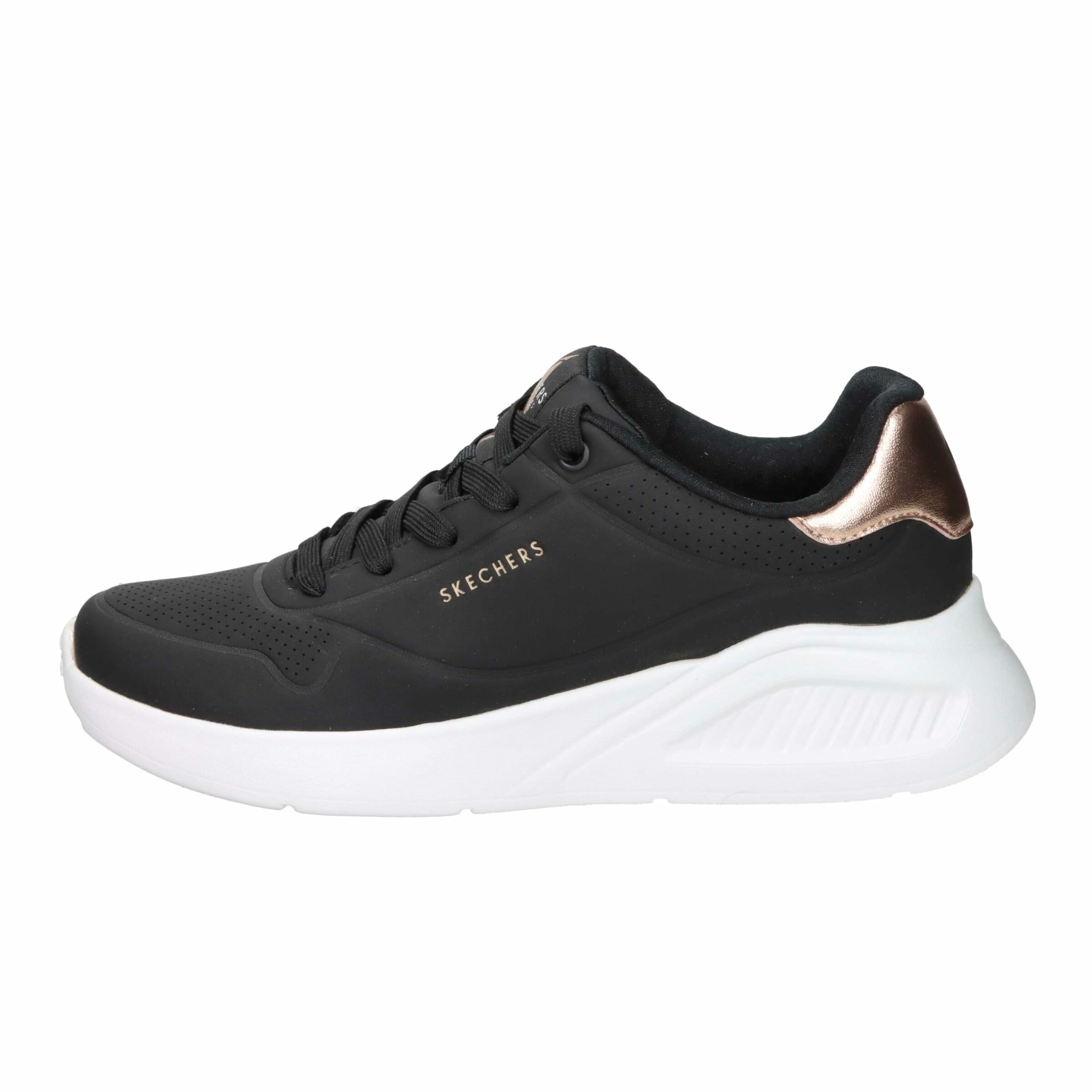 SKECHERS Platform trainers in Black: front