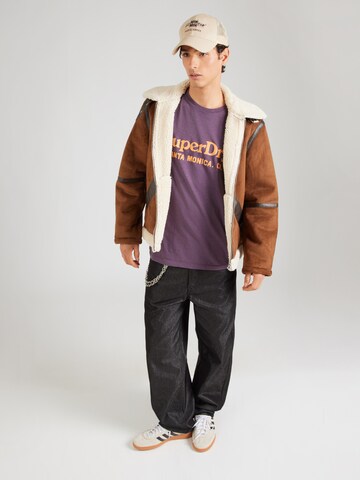 Superdry Μπλουζάκι 'VENUE' σε λιλά