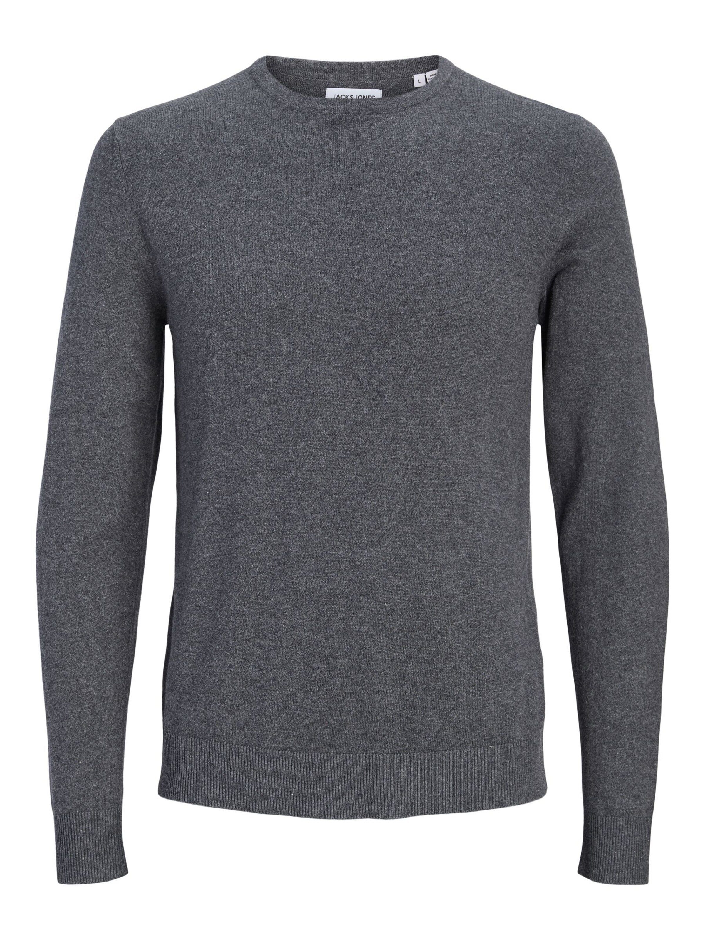 Felpa 'JJEEmil' di JACK & JONES in grigio: frontale