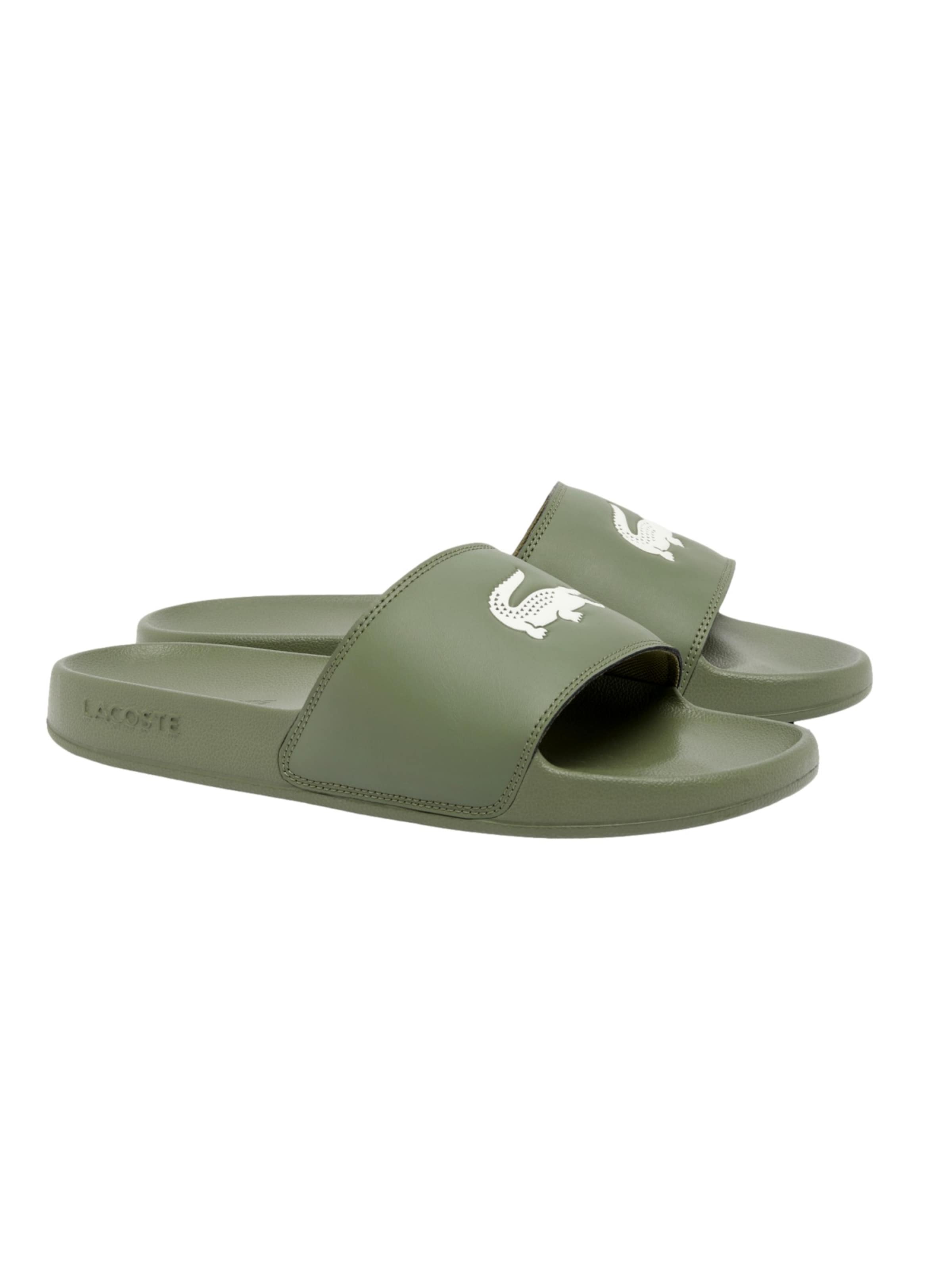 LACOSTE Pantoletter 'Serve Slides 0.0' i grøn