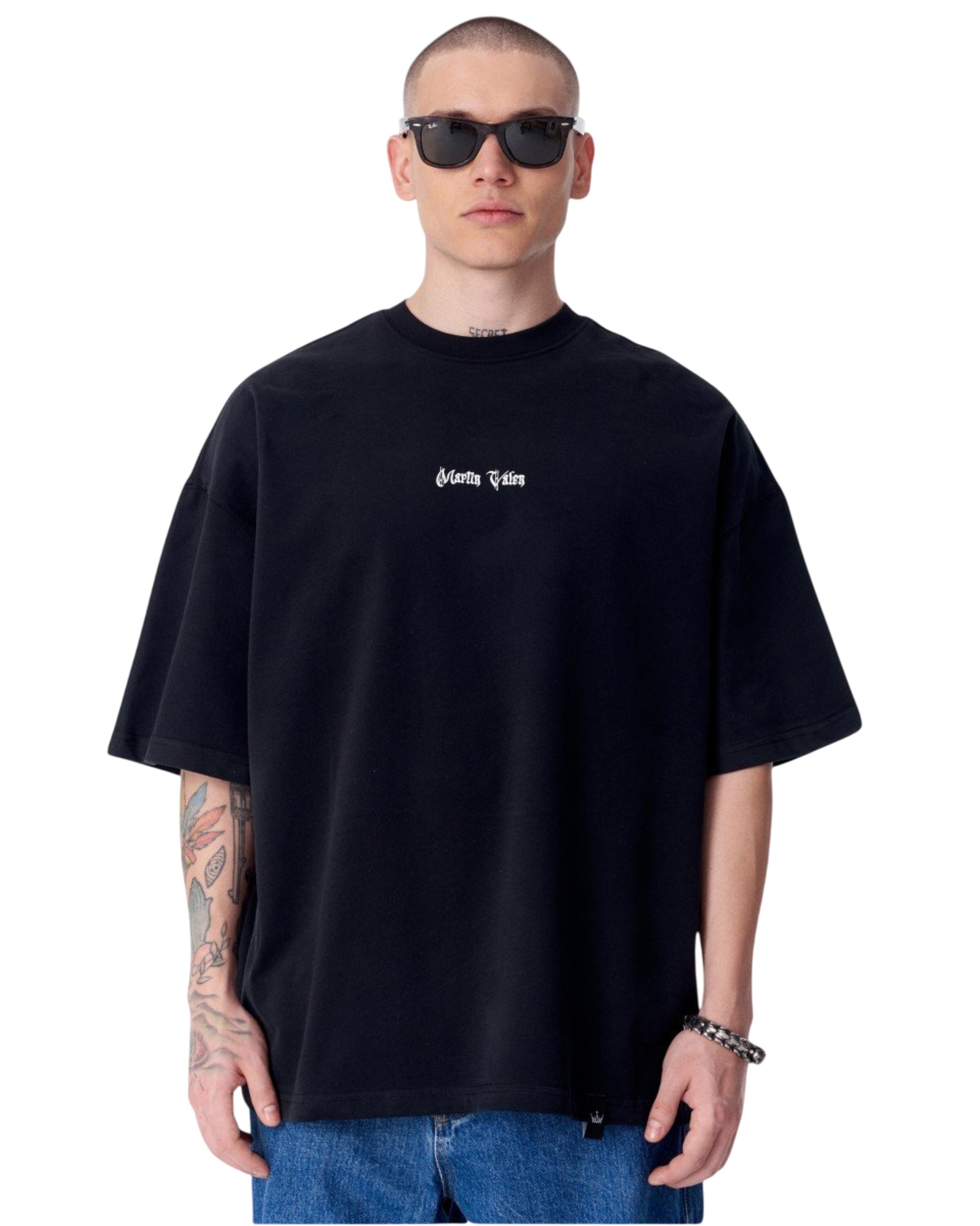 MARTIN VALEN Shirt in Zwart