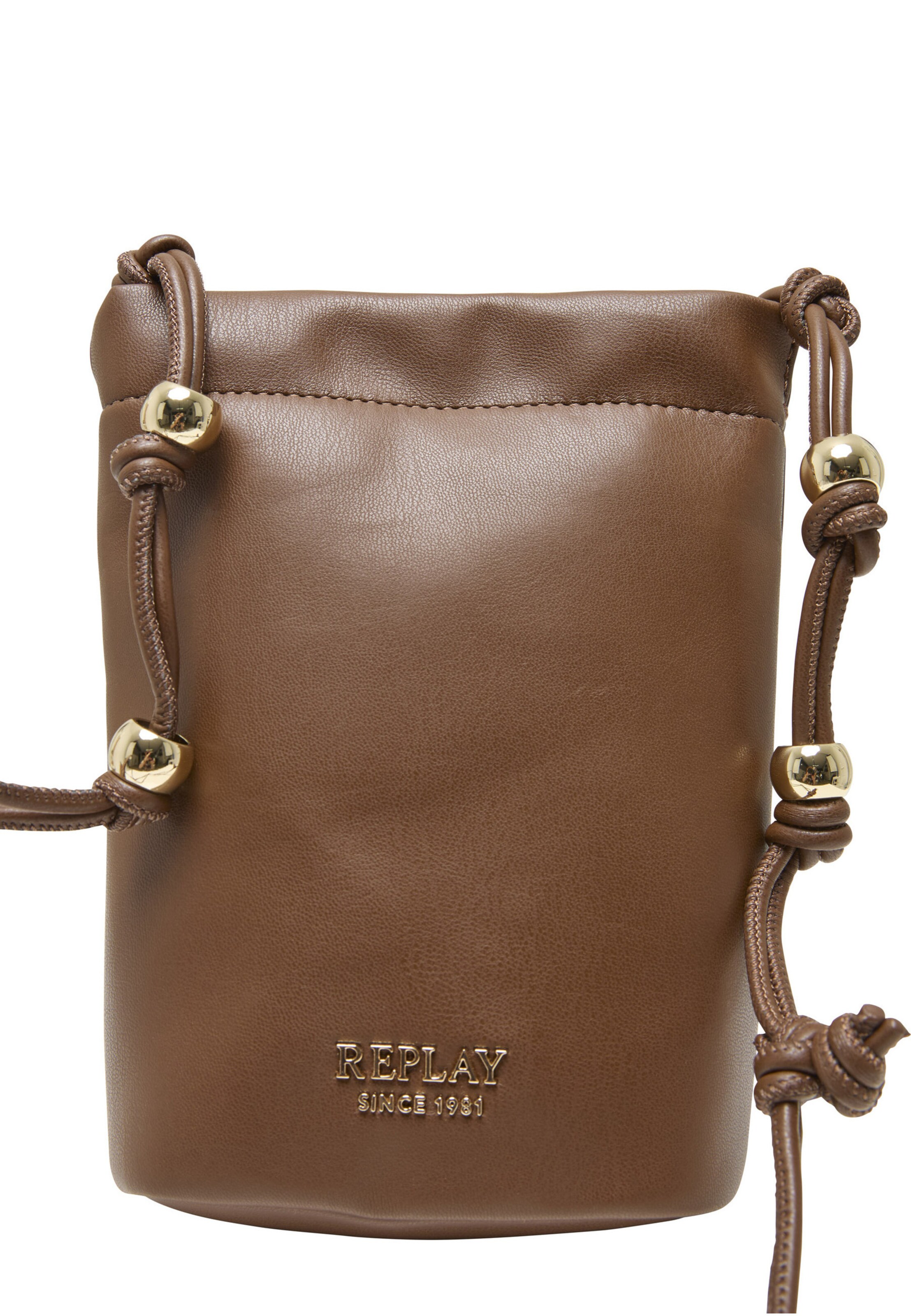 Sac à bandoulière REPLAY en marron : devant