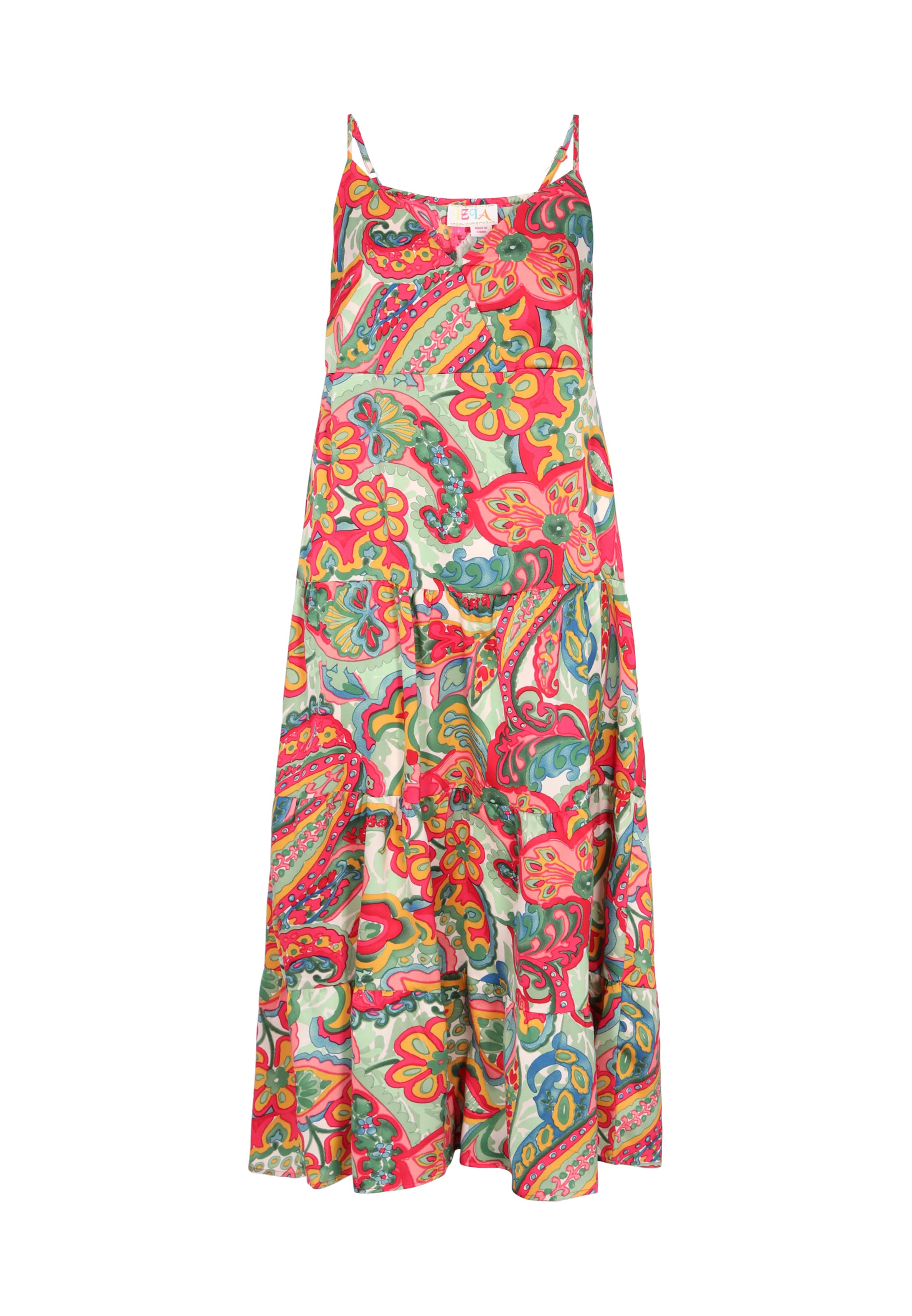 Robe 'Festival' IZIA en vert : devant