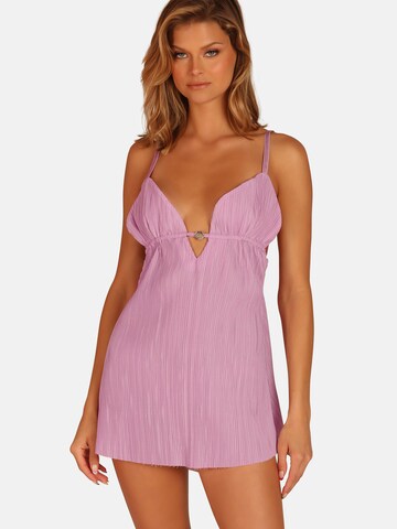 Chemise de nuit 'DAISY' OW Collection en rose : devant