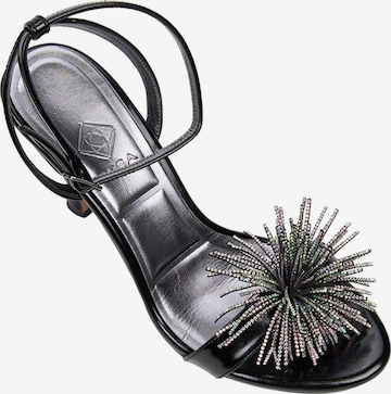 Desa Strap Sandals 'Pumps' in Black: front