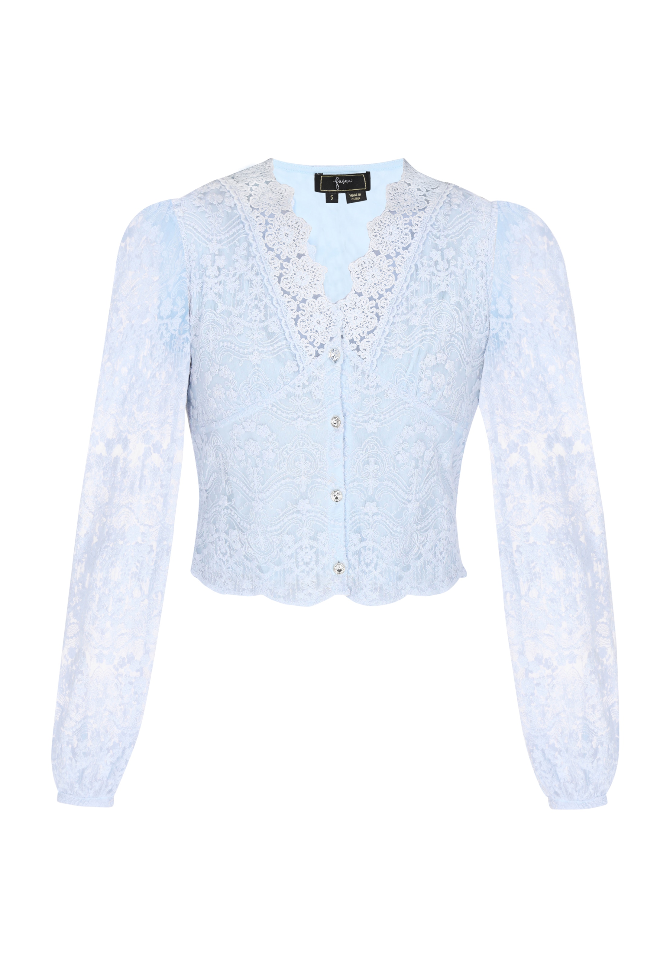 faina Блуза 'Fashion Look' в синьо: отпред