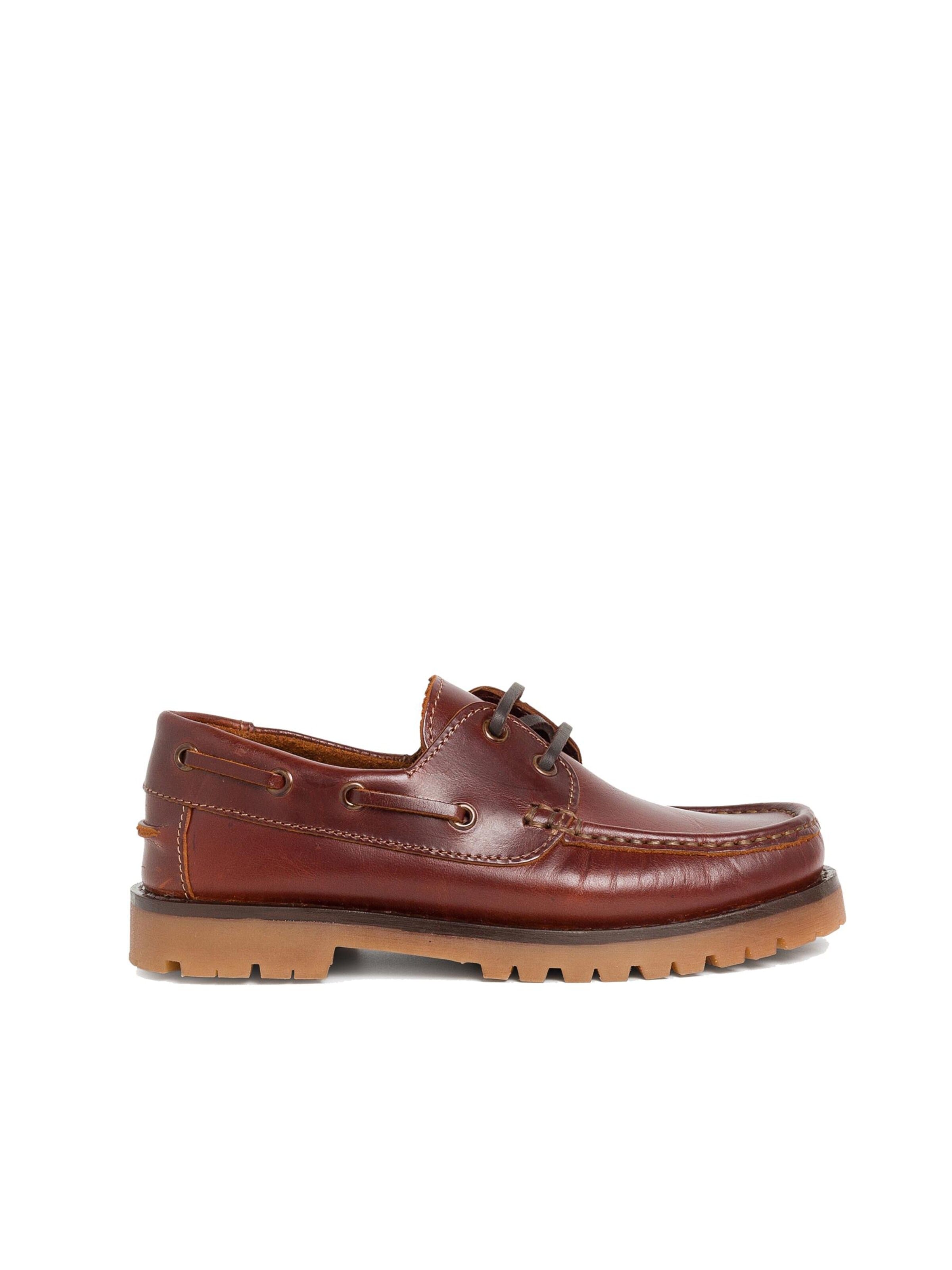 Pisamonas Lage schoen in Bruin