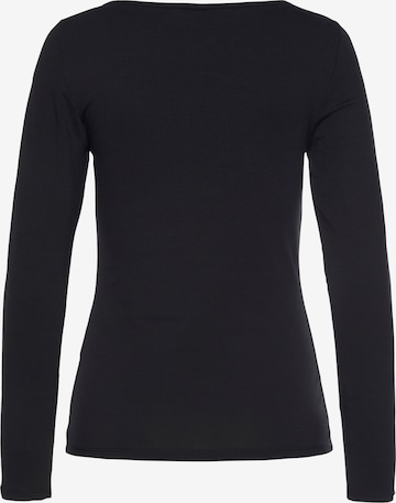 LASCANA Shirt in Black