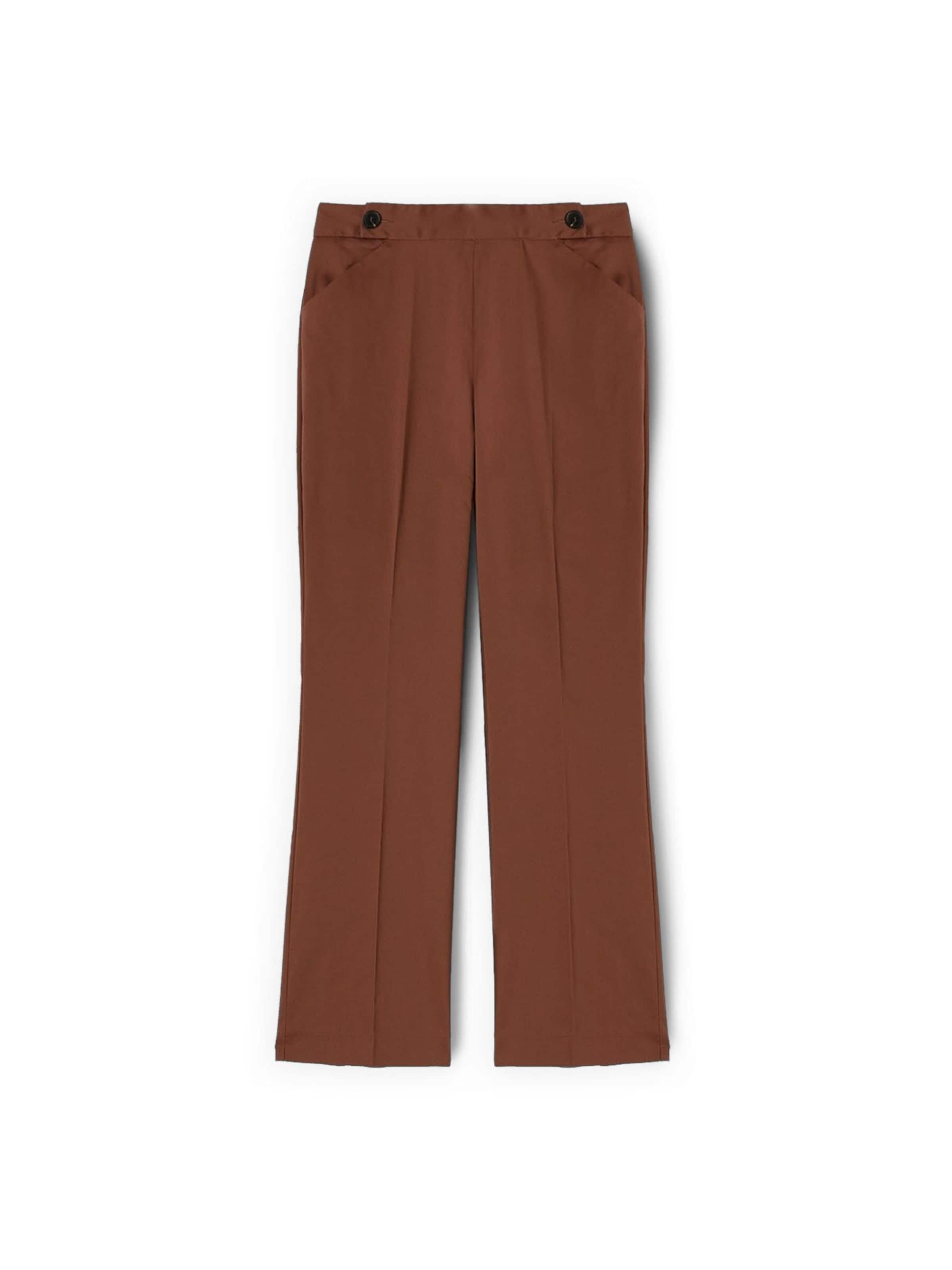 MOTIVI Trousers in Brown: front