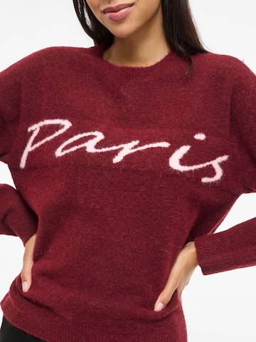 VILA Sweater 'VILuna' in Red