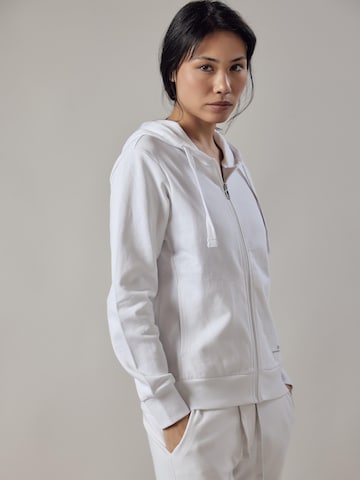 Felpa 'Felpa con Cappuccio e Zip' di OWN Off With Nature in bianco