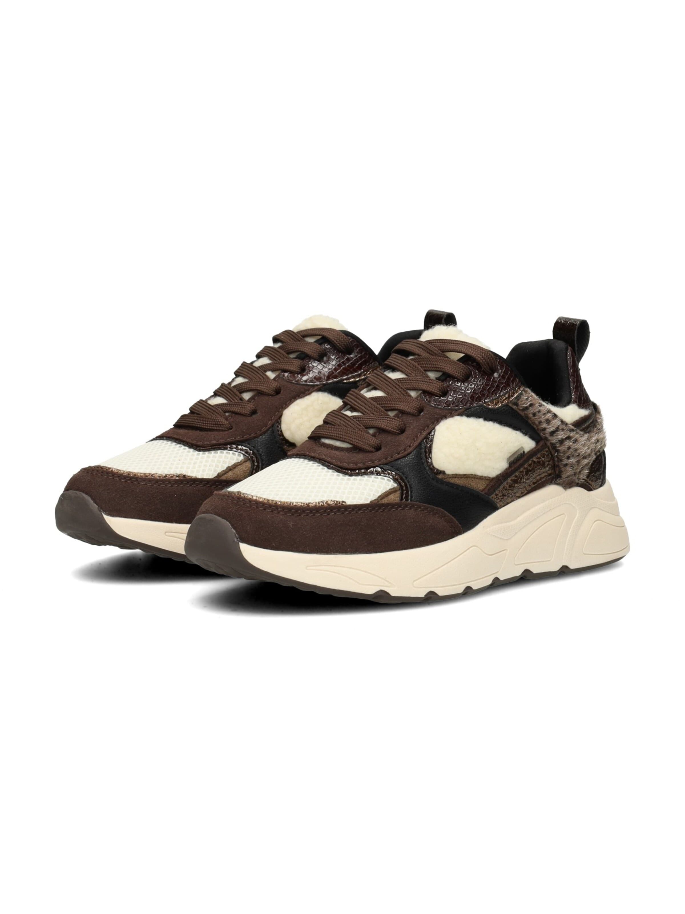 POSH by Poelman Sneakers laag 'POSH by Poelman CARO Damen Sneaker' in Bruin