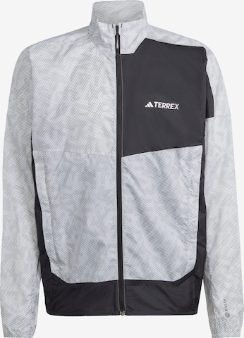 ADIDAS TERREX Trainingsjacke 'Trail' in Weiß: predná strana