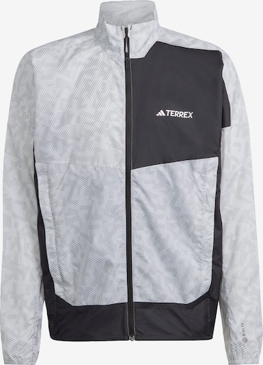 ADIDAS TERREX Športna jakna 'Trail' | črna / bela barva, Prikaz izdelka
