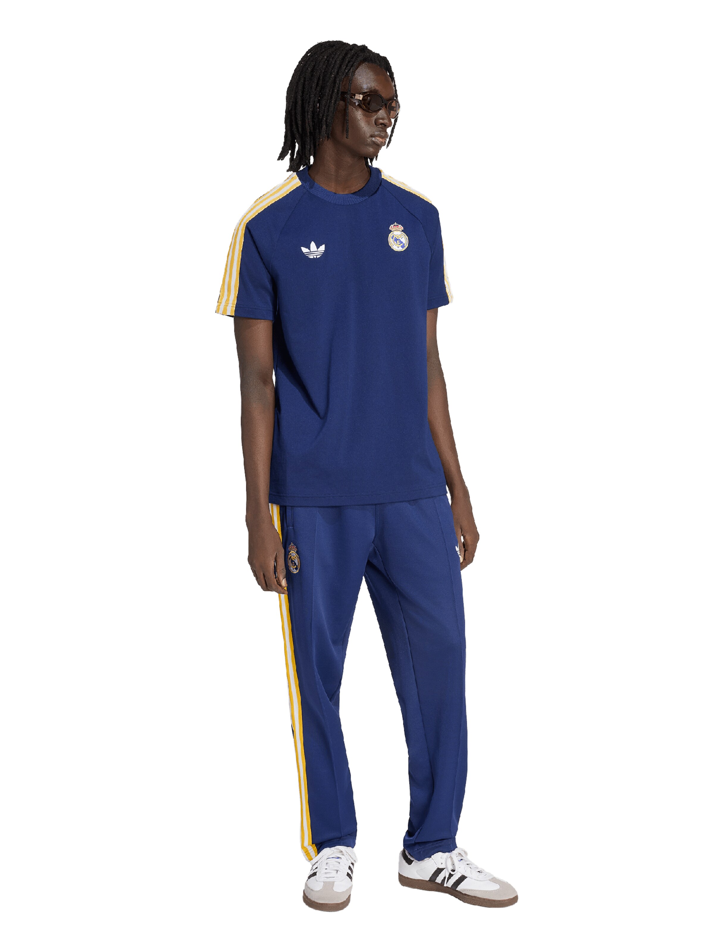 mėlyna ADIDAS PERFORMANCE Standartinis Sportinės kelnės 'REAL MADRID'