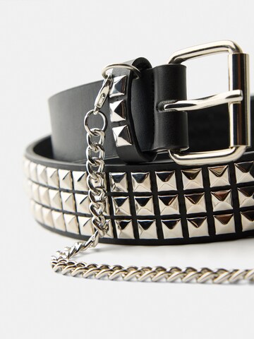 Bershka Riem in Zwart