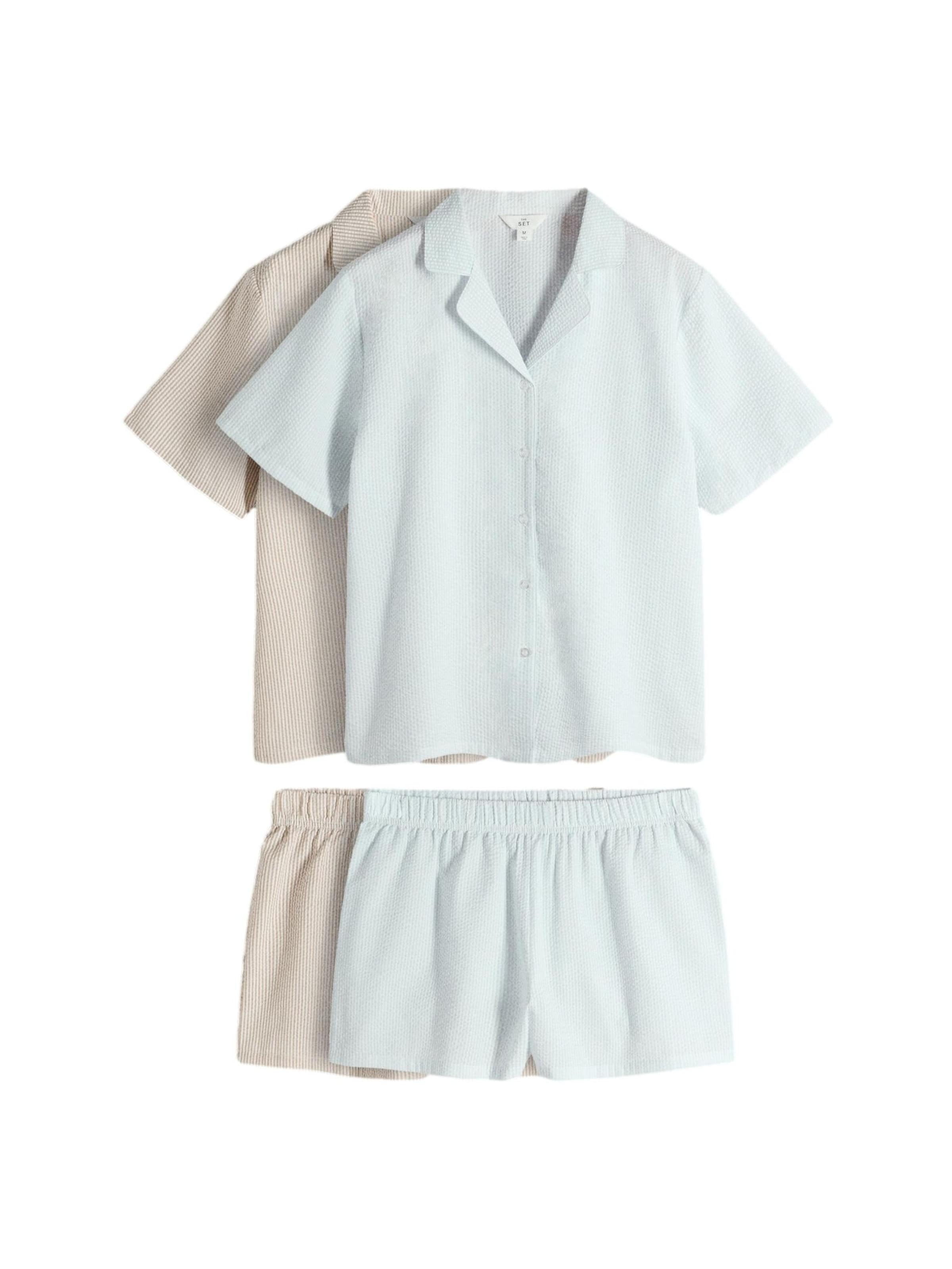 Pantaloni scurți de la The Set pe bej: față