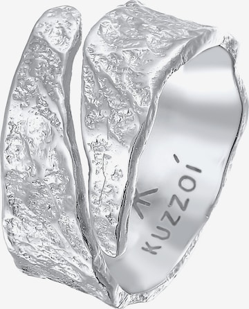 KUZZOI Ring in Zilver: voorkant