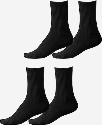 Millo Socks 'Cosy Steps' in Black: front
