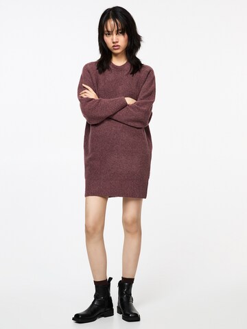 Abito in maglia di Pull&Bear in rosso