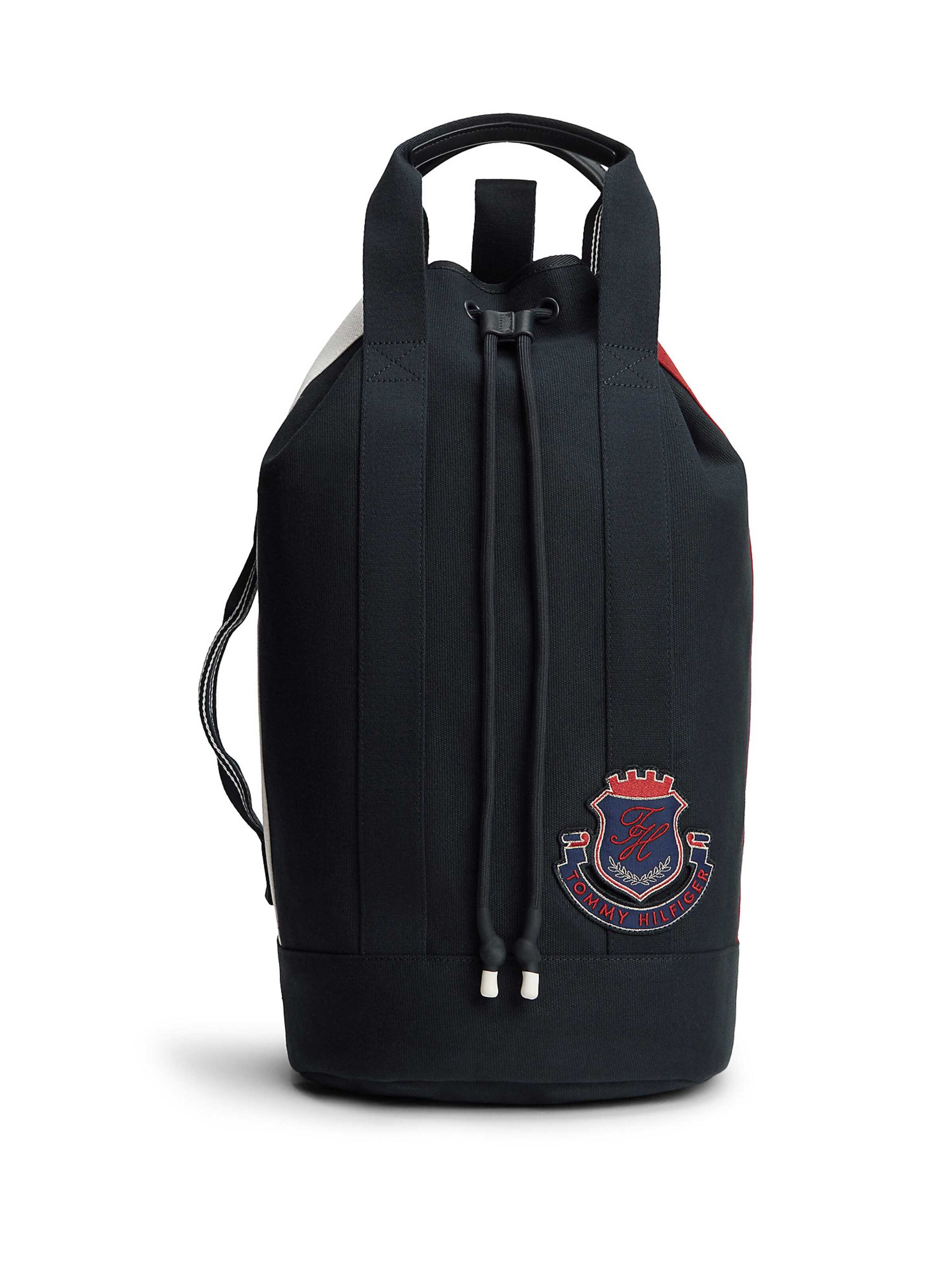 TOMMY HILFIGER Rucksack in marine / dunkelrot, Produktansicht