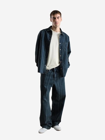 Fit confort Chemise Giesto en bleu : devant