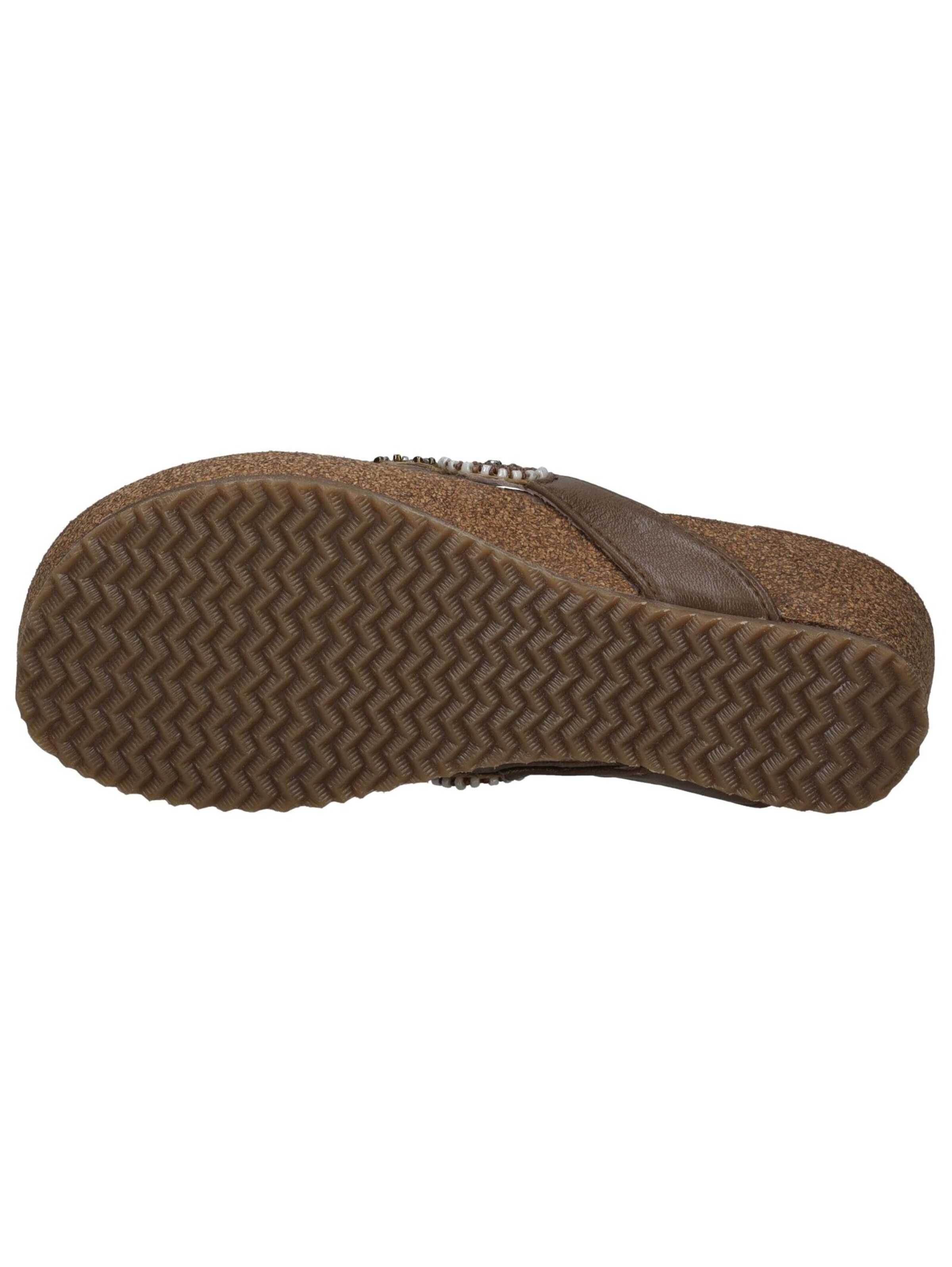 LAZAMANI T-Bar Sandals in Brown