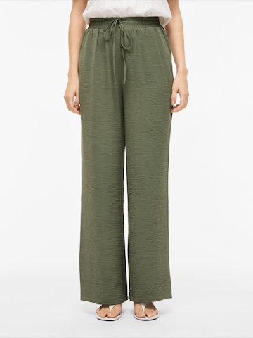 VILA Wide leg Broek 'VIJOSA' in Groen: voorkant