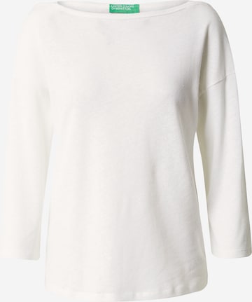 UNITED COLORS OF BENETTON Shirt in White: front