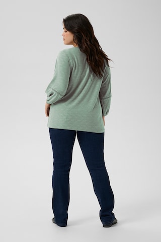 KAFFE CURVE Blouse 'KCTara' in Groen
