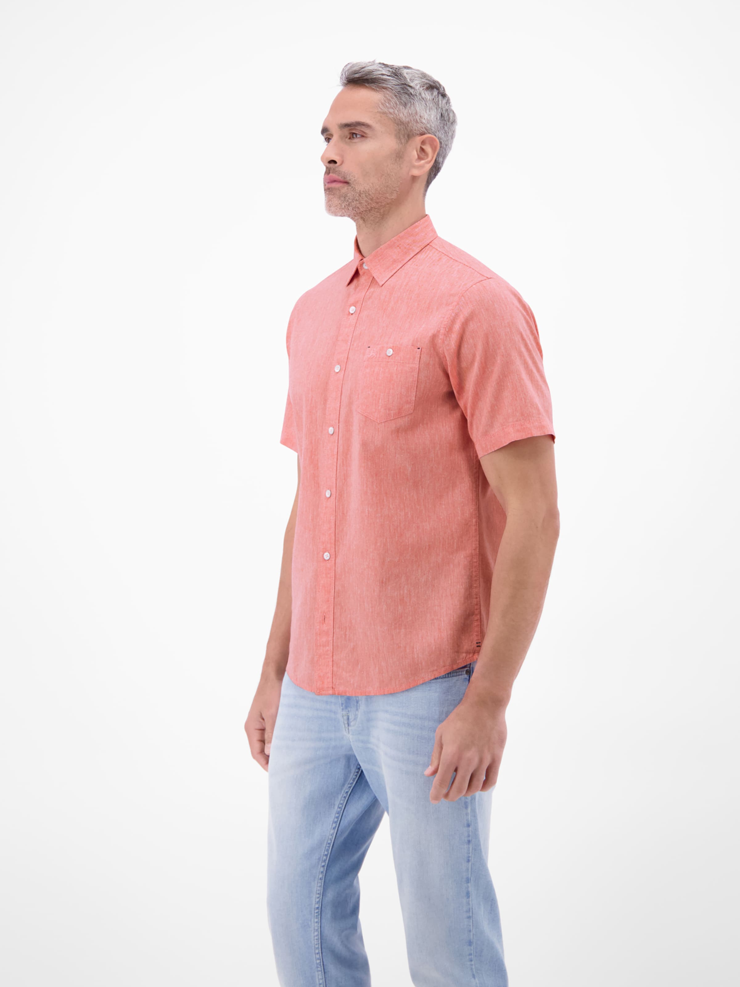 LERROS Regular fit Overhemd in Rood