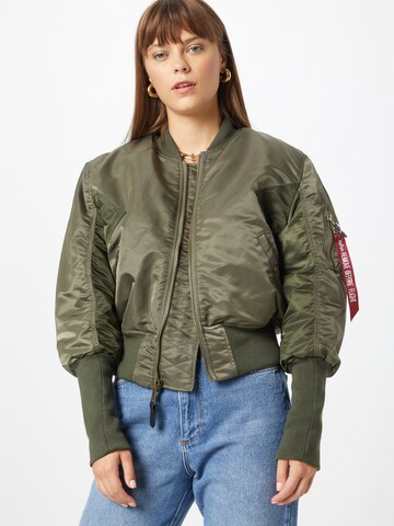 ALPHA INDUSTRIES Átmeneti dzseki - zöld: elől