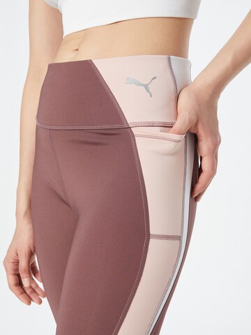 PUMA Skinny Sporthose in Lila