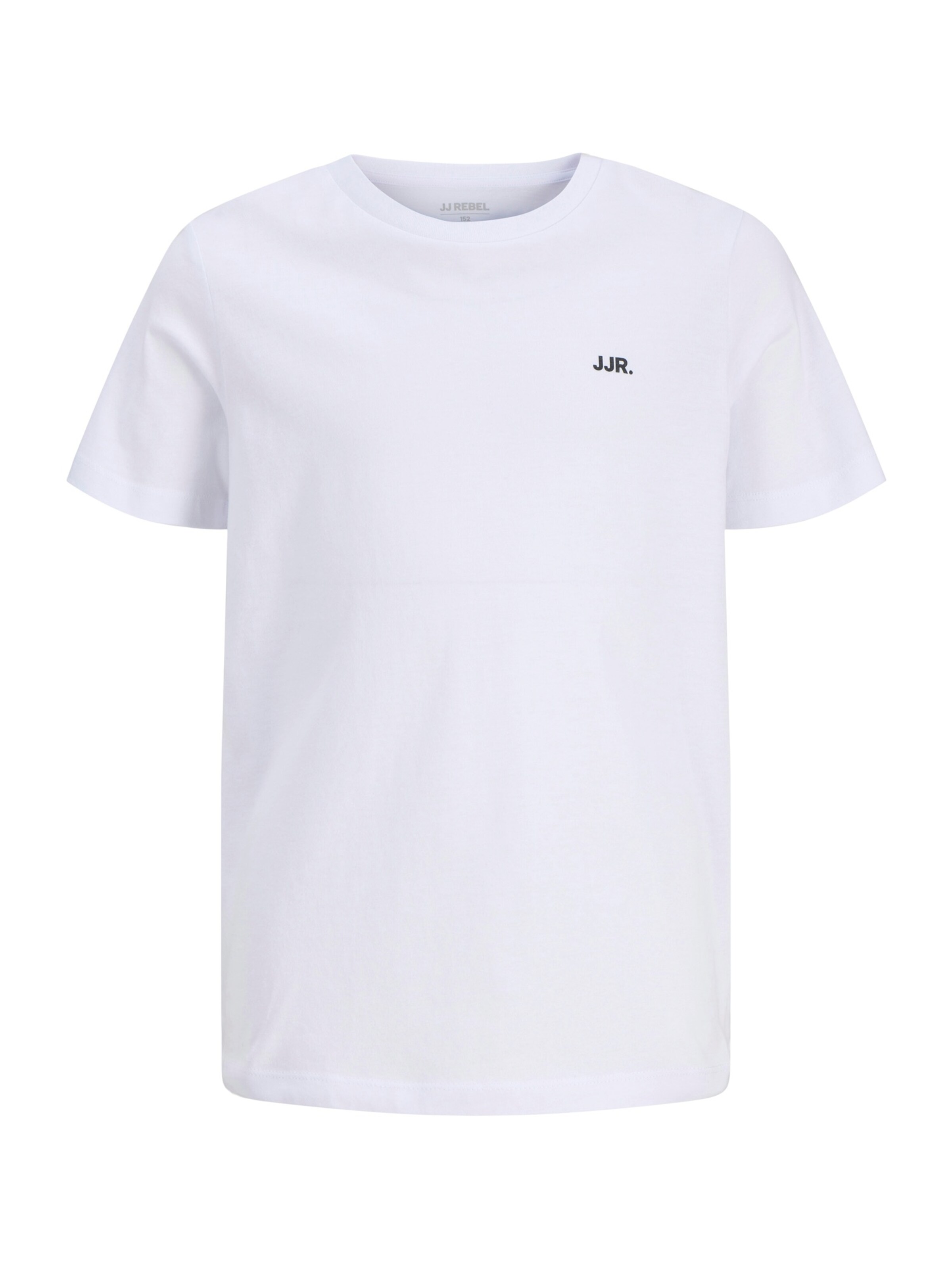 JJ Rebel - Camiseta en blanco: frente