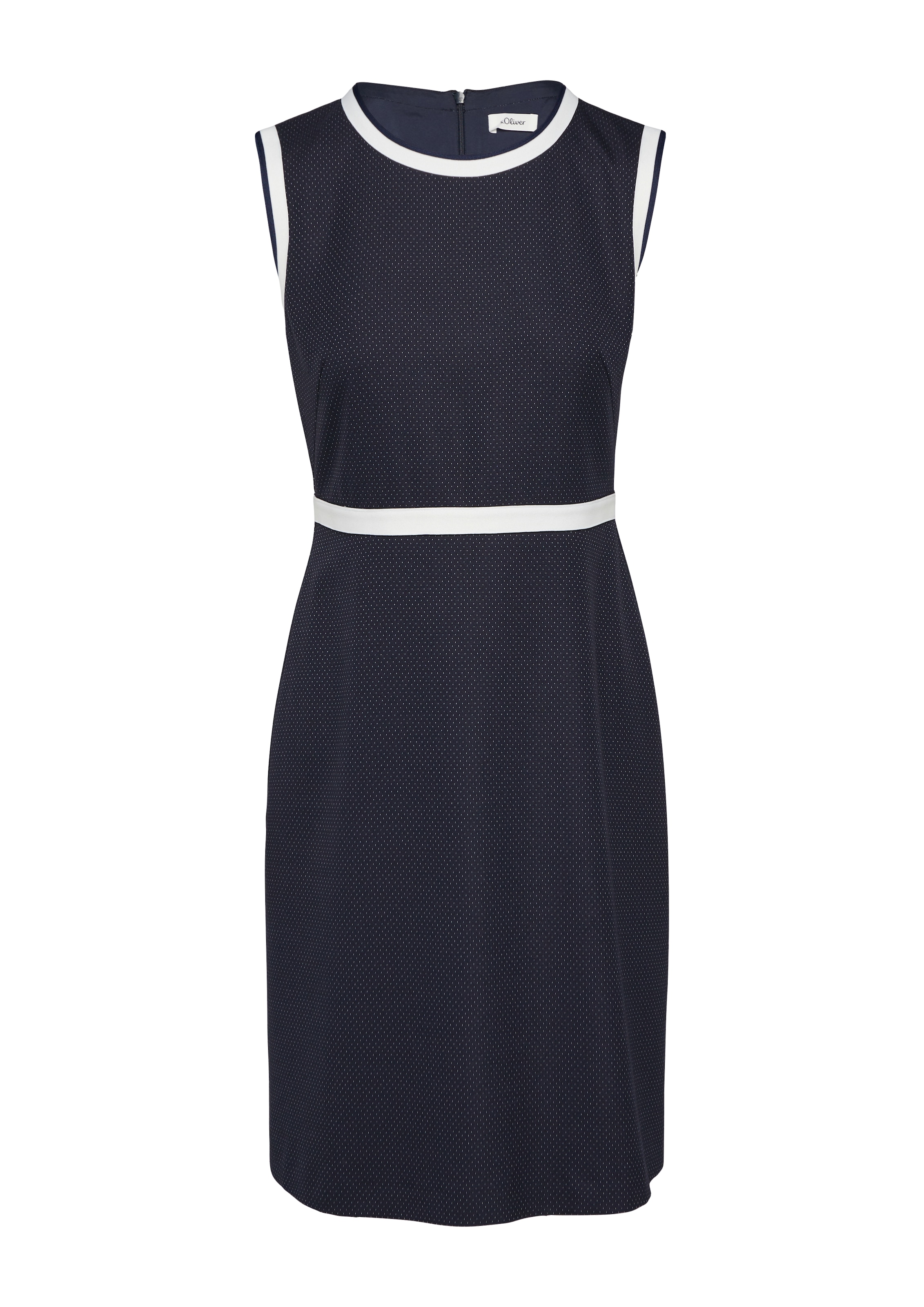 Robe fourreau s.Oliver BLACK LABEL en bleu : devant