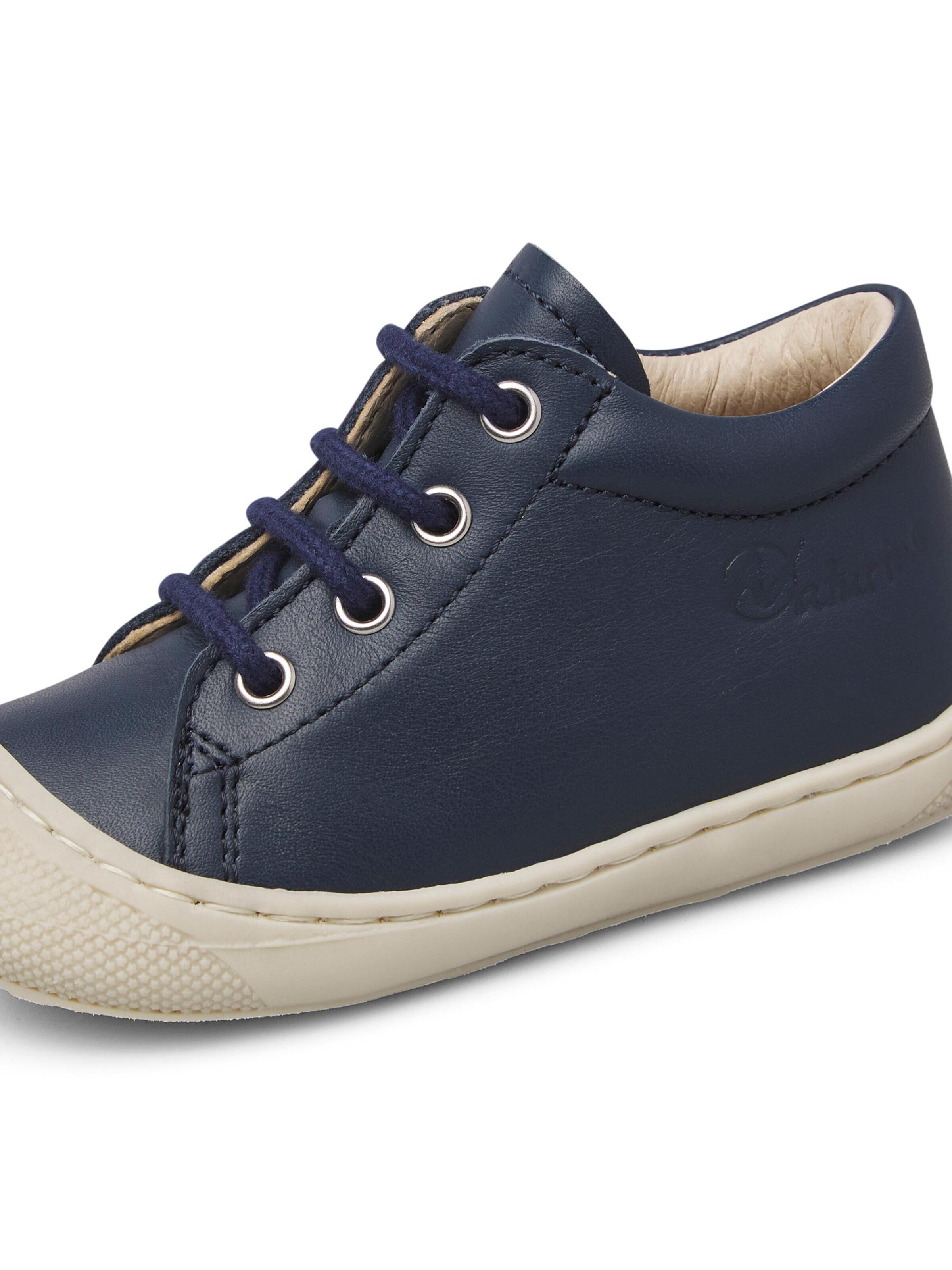 NATURINO Flats 'COCOON ZIP' in Blue