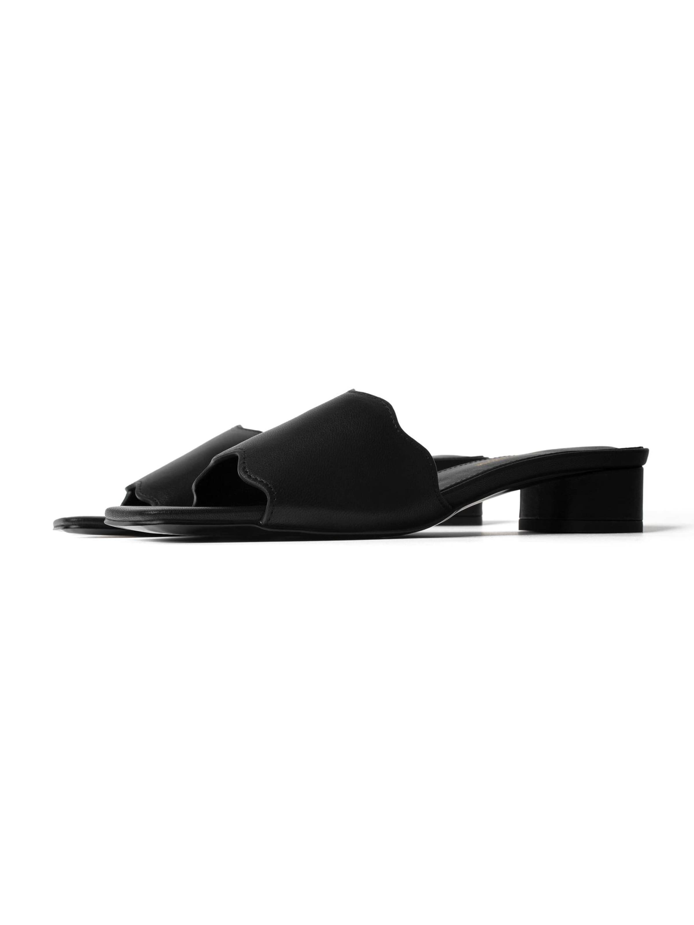 Mule 'ALWAYS IN BLOOM' L37 HANDMADE SHOES en noir