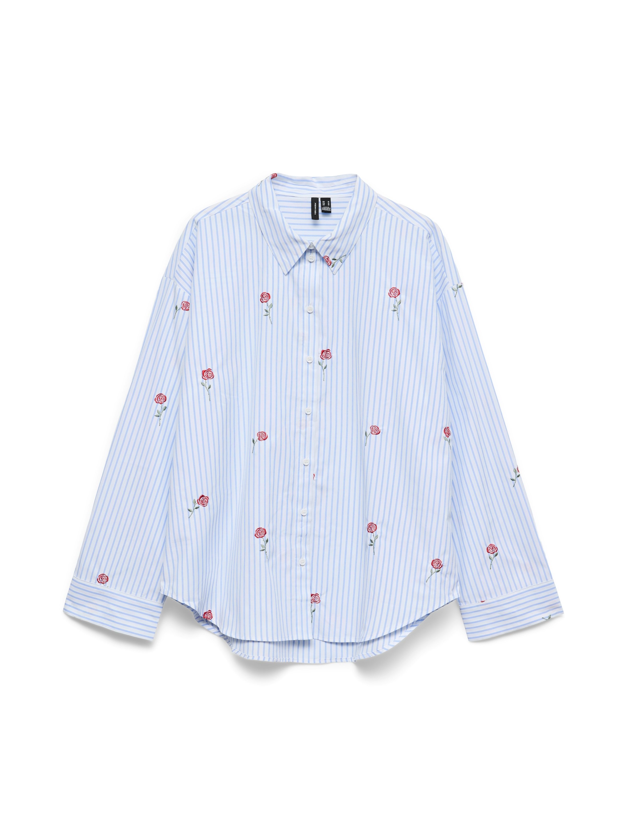 VERO MODA Bluse in XS in hellblau / grün / kirschrot / weiß, Produktansicht