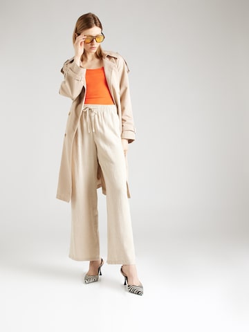 JDY Wide Leg Housut 'Say' värissä beige