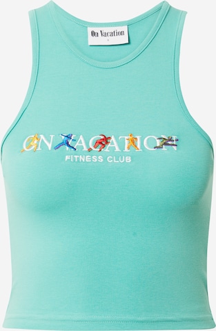 On Vacation Club Top in Blue: front