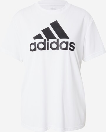 Tricou funcțional 'Truestrength ' de la ADIDAS SPORTSWEAR pe alb: față