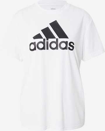 ADIDAS SPORTSWEAR Performance Shirt 'Truestrength ' in White: front