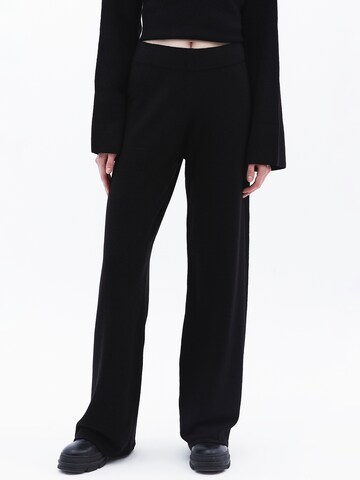 Wide Leg Pantalon OXXO en noir : devant