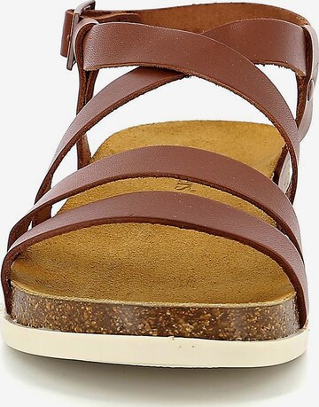 Kickers Strap Sandals 'Kick Alice' in Brown