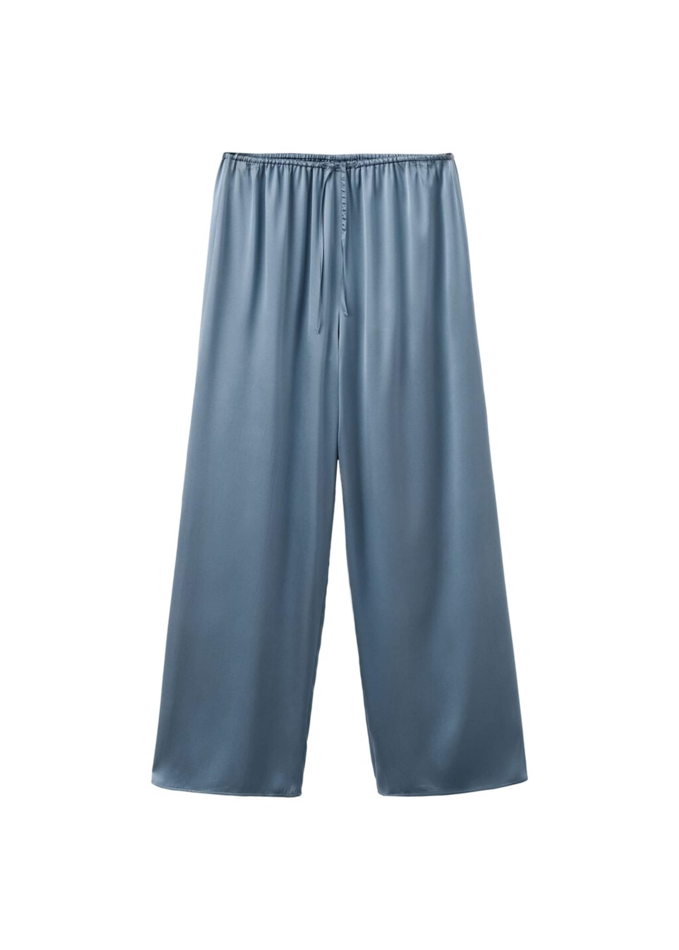 MANGO Pyjamahose 'Litu' in Blau: Vorderseite