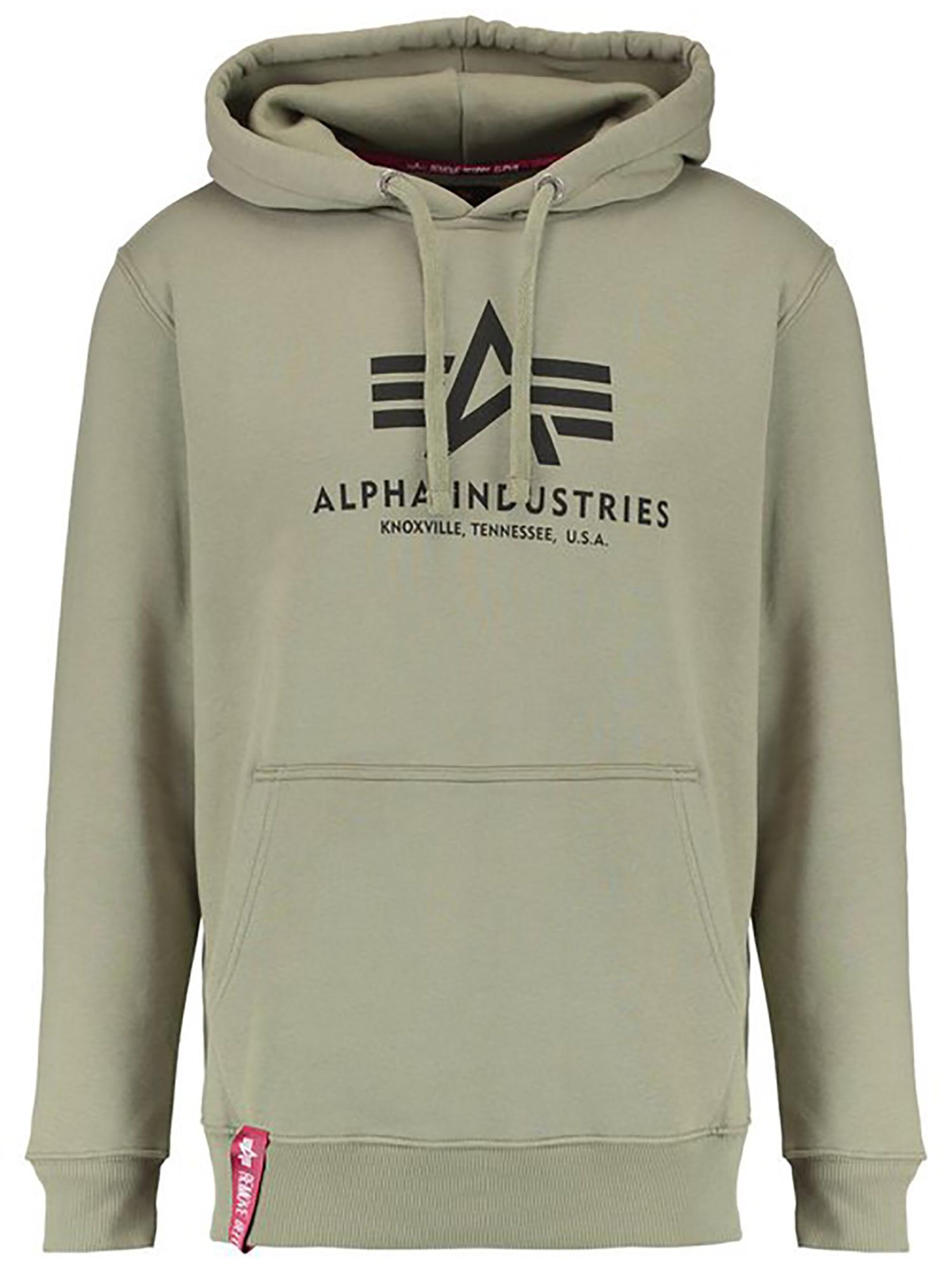 ALPHA INDUSTRIES Sweatshirt 'Basic' in Green: front