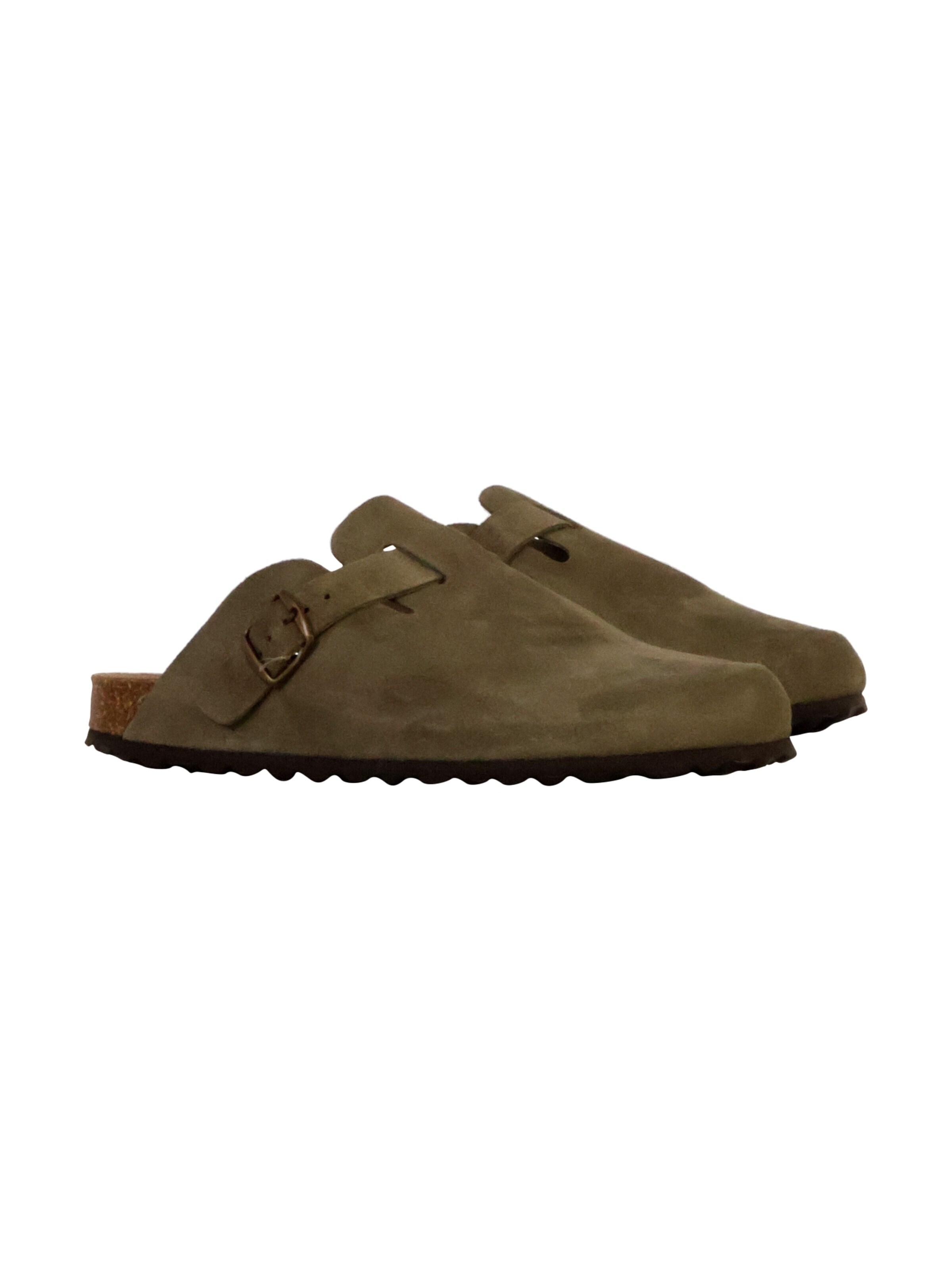 The Divine Factory Mule 'Joasis-Lederpantoletten' in Green