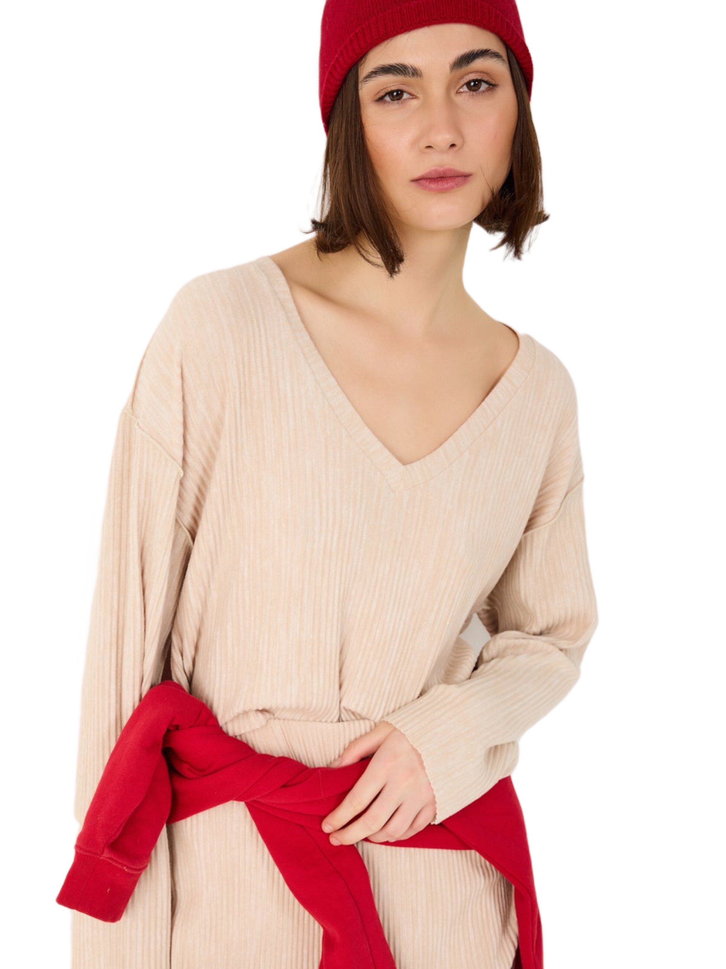 No Matter What Shirt in Beige